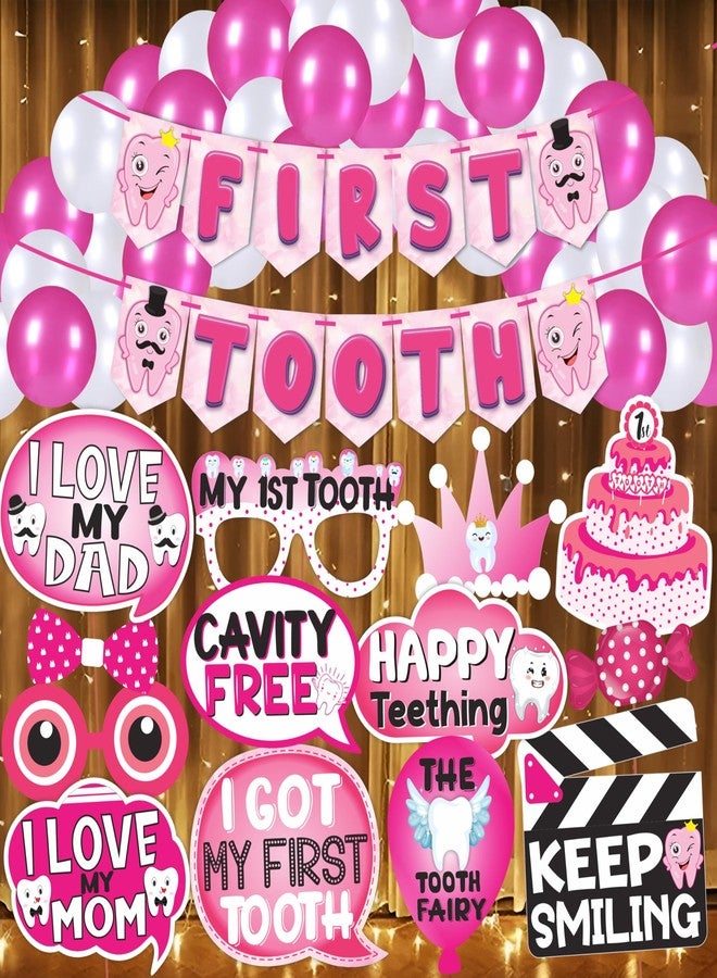 ووبوكس مجموعة زينة "حصلت على سني الأول" من ووبوكس للأطفال، والتي تتضمن لافتة "حصلت على سني الأول"، ودعائم "سني الأول"، وأضواء أرز للزينة (مجموعة من 45 قطعة) (FP5798). - Image 1